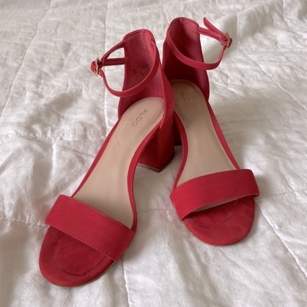 Aldo Women's Red Heeled Sandals